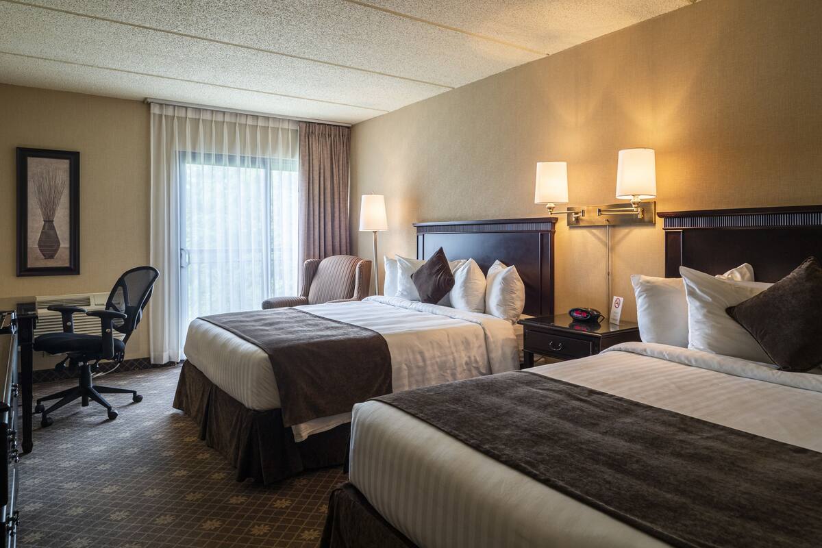 Comfort Room, 2 Queen Beds | Desk, blackout drapes, soundproofing, iron/ironing board