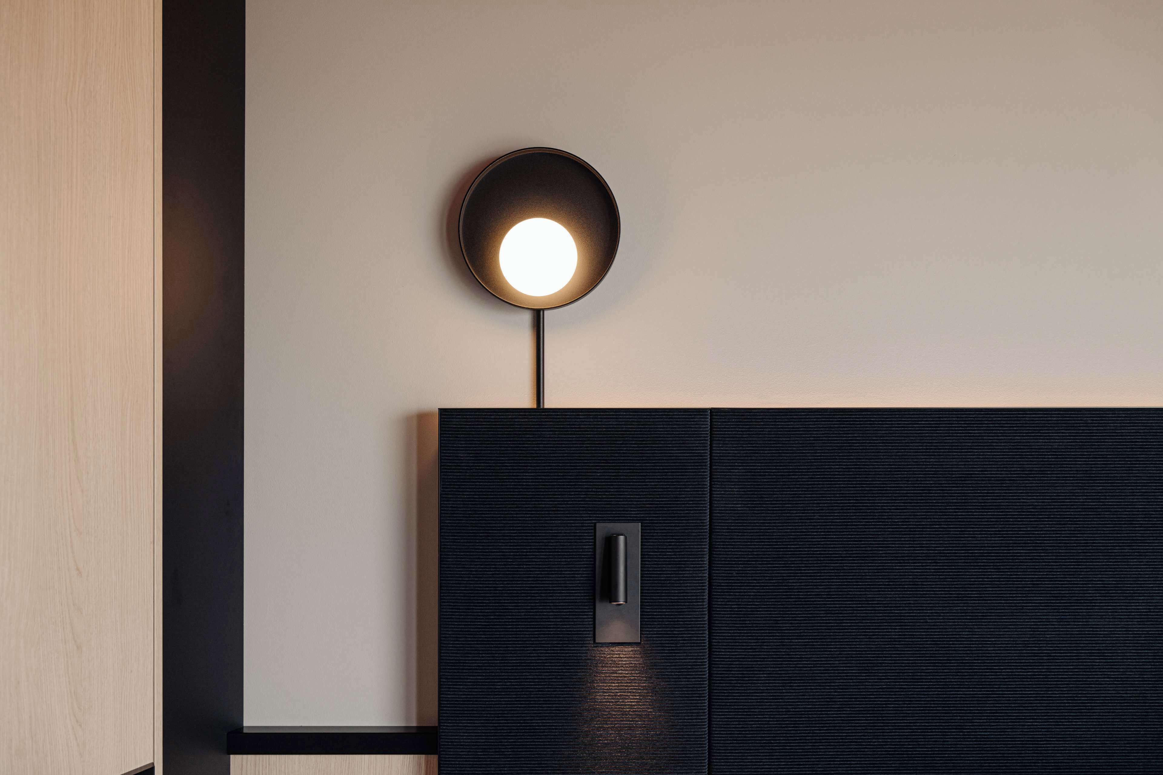 king corner room with city view | in-room safe, blackout curtains, soundproofing, iron/ironing board