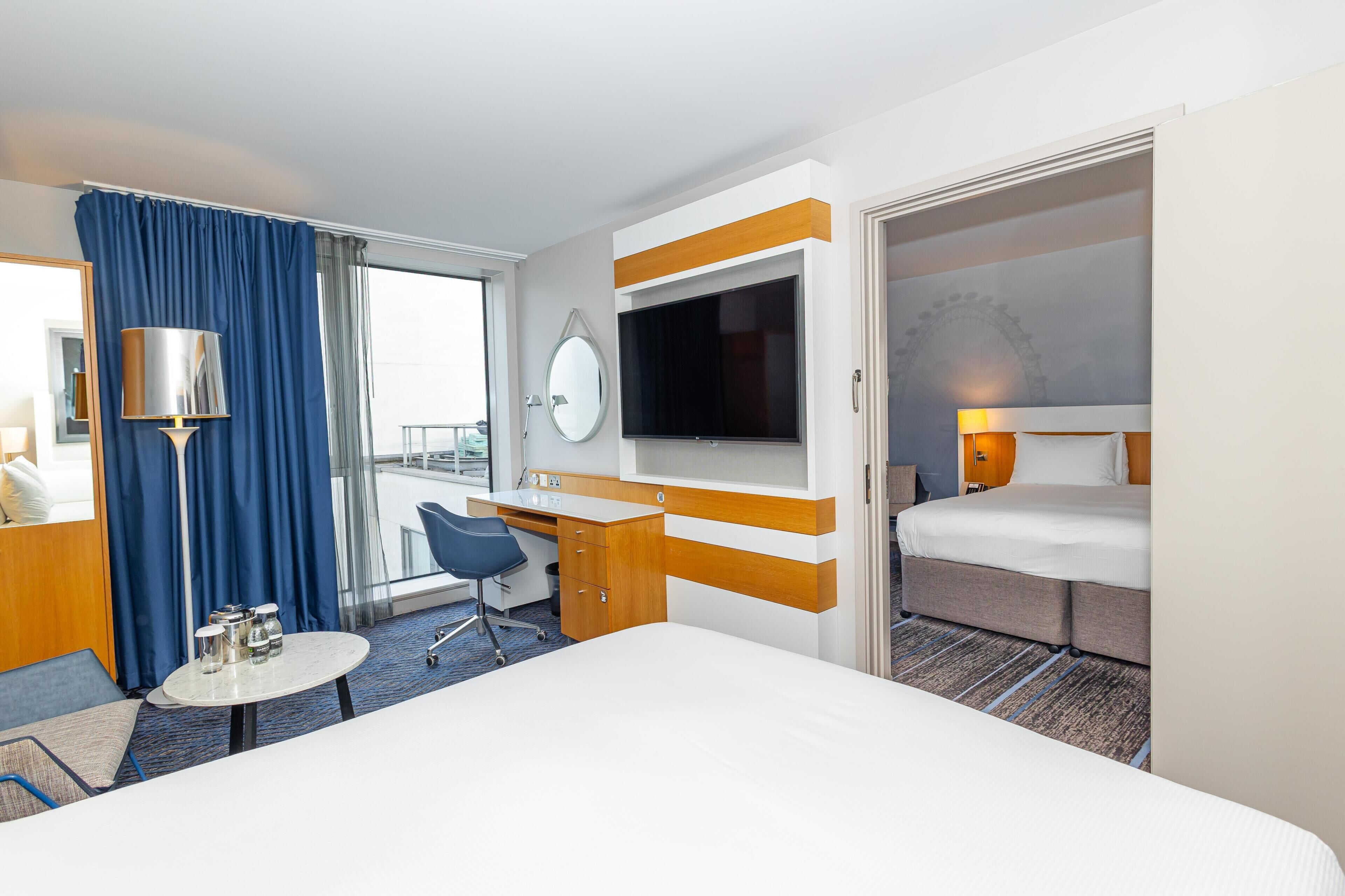 Family Room, 2 Queen Beds, Connecting Rooms | Hypo-allergenic bedding, minibar, in-room safe, desk