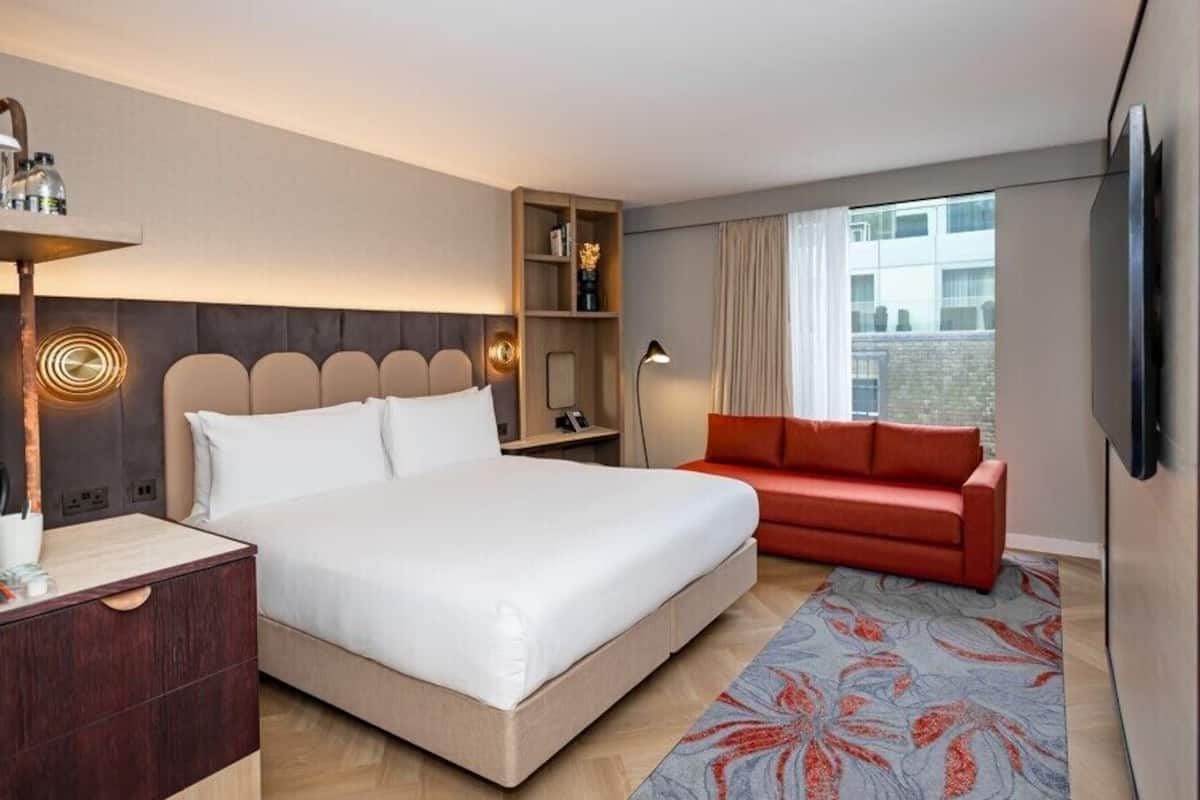 Executive Room | Living area | 49-inch TV with cable channels, DVD player