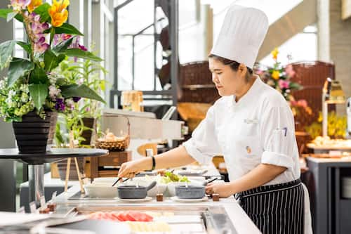 Buffet déjeuner gratuit tous les jours