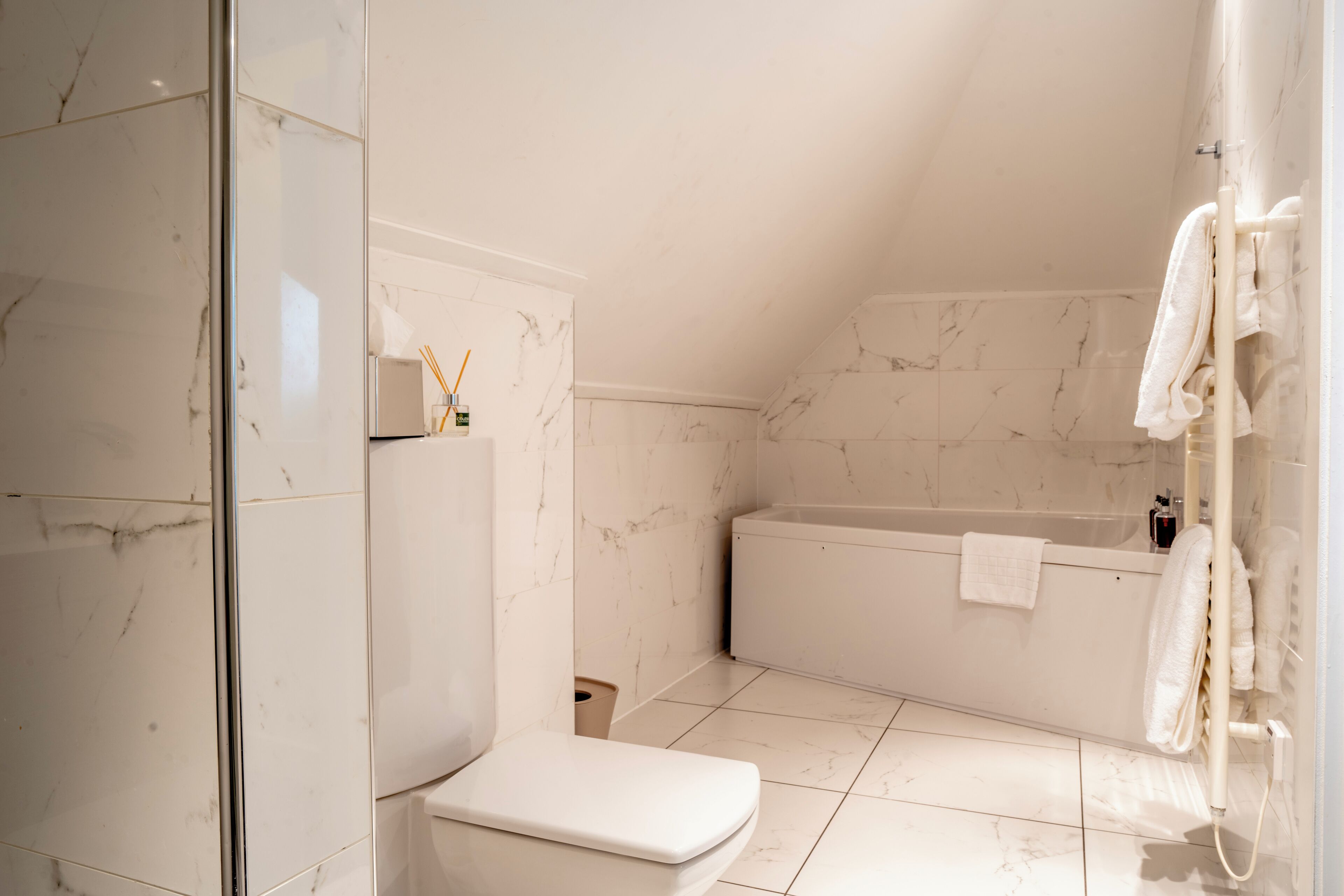 family room (with sofa bed) | bathroom | eco-friendly toiletries, hair dryer, towels, soap