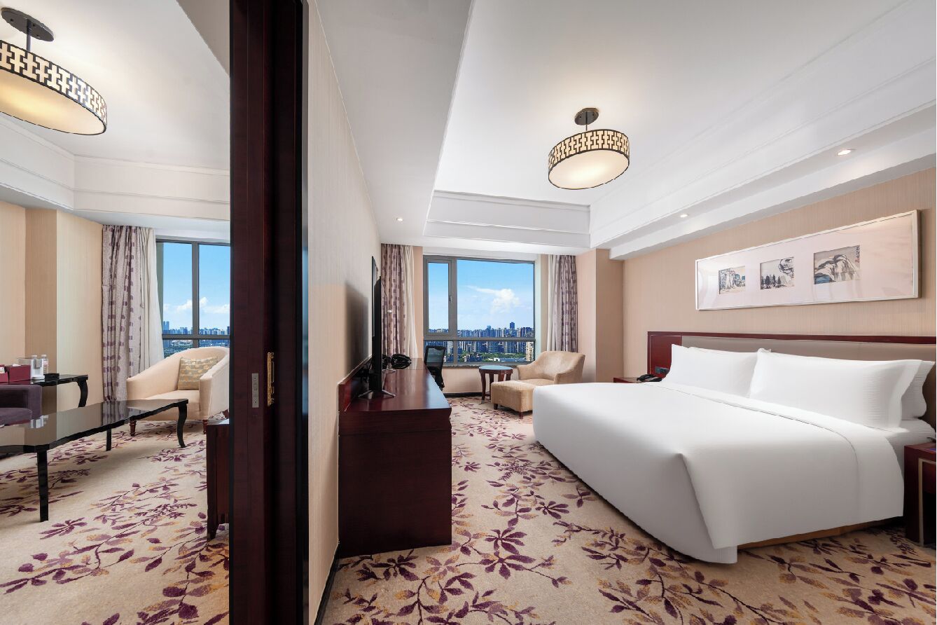 Habitación doble de uso individual | Ropa de cama de alta calidad, minibar, caja fuerte