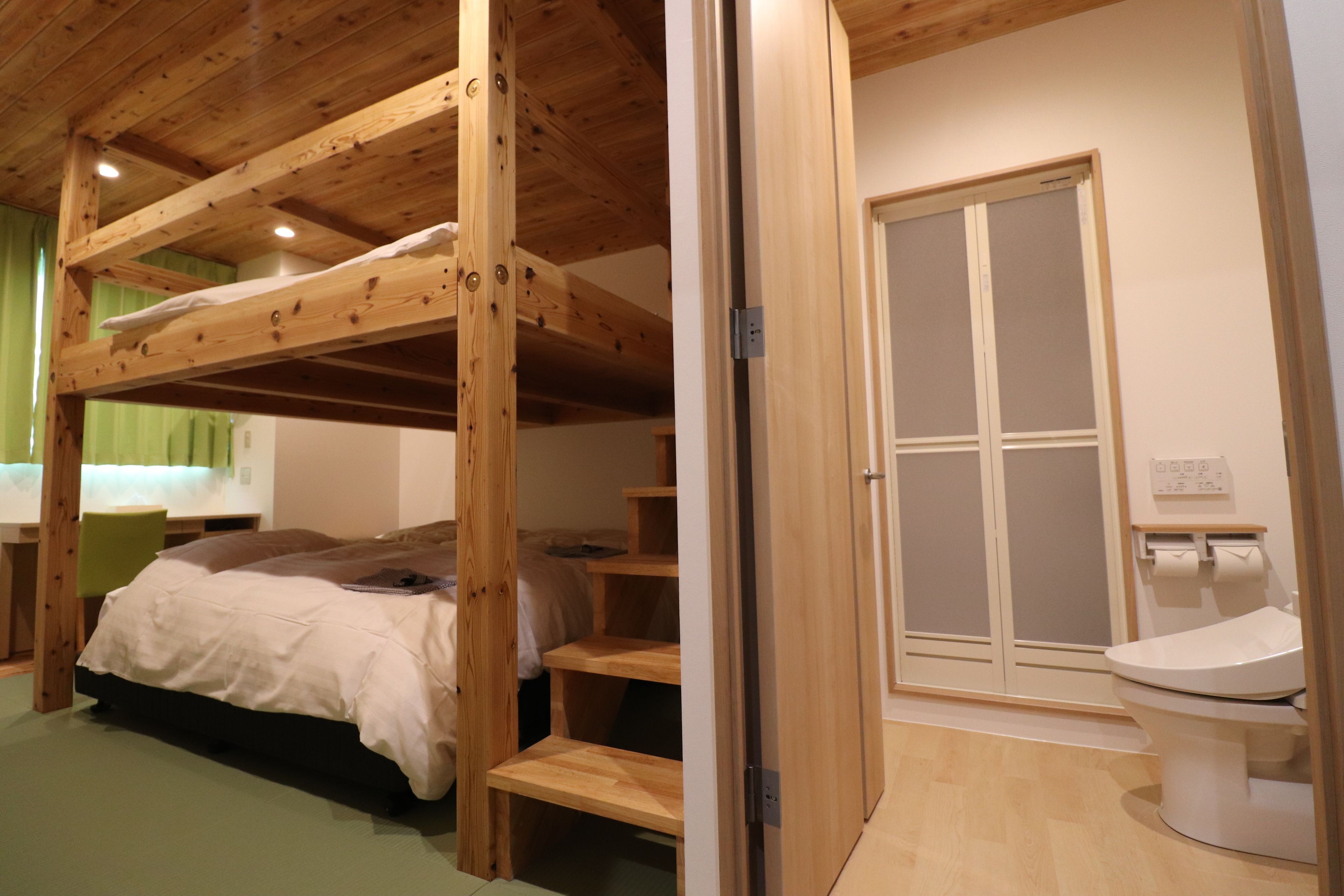 Basic Quadruple Room, Multiple Beds, Non Smoking, Refrigerator | Bathroom | Slippers, bidet, towels