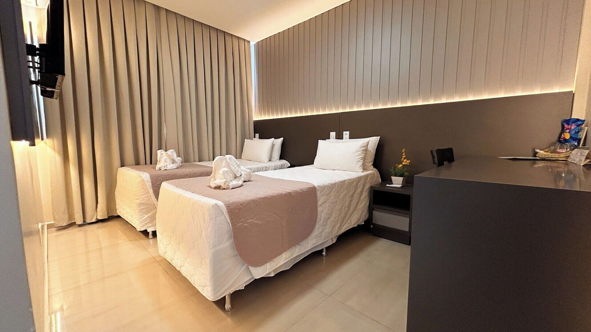 Minibar, in-room safe, desk, blackout drapes