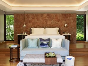 Hillside, Villa, 1 letto king, piscina privata, vista giardino | Biancheria da letto di alta qualità, copriletto in piuma
