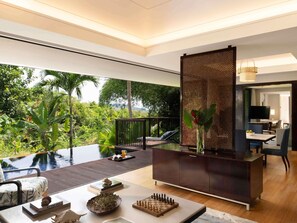 Hillside, Grand Villa, Private Pool, Garden View | Premium bedding, down comforters, Tempur-Pedic beds, minibar - Raffles Seychelles (Praslin Island)