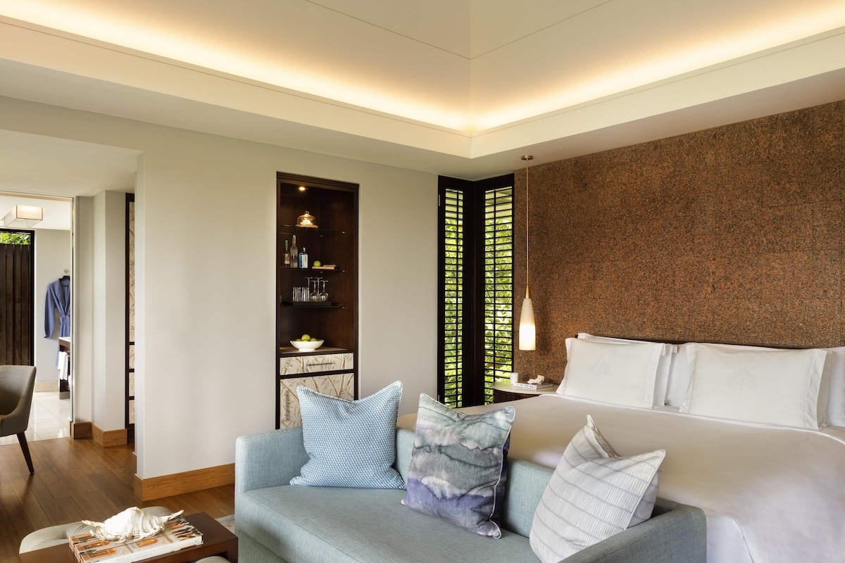 1 chambre, literie de qualité supérieure, couette en duvet d'oie