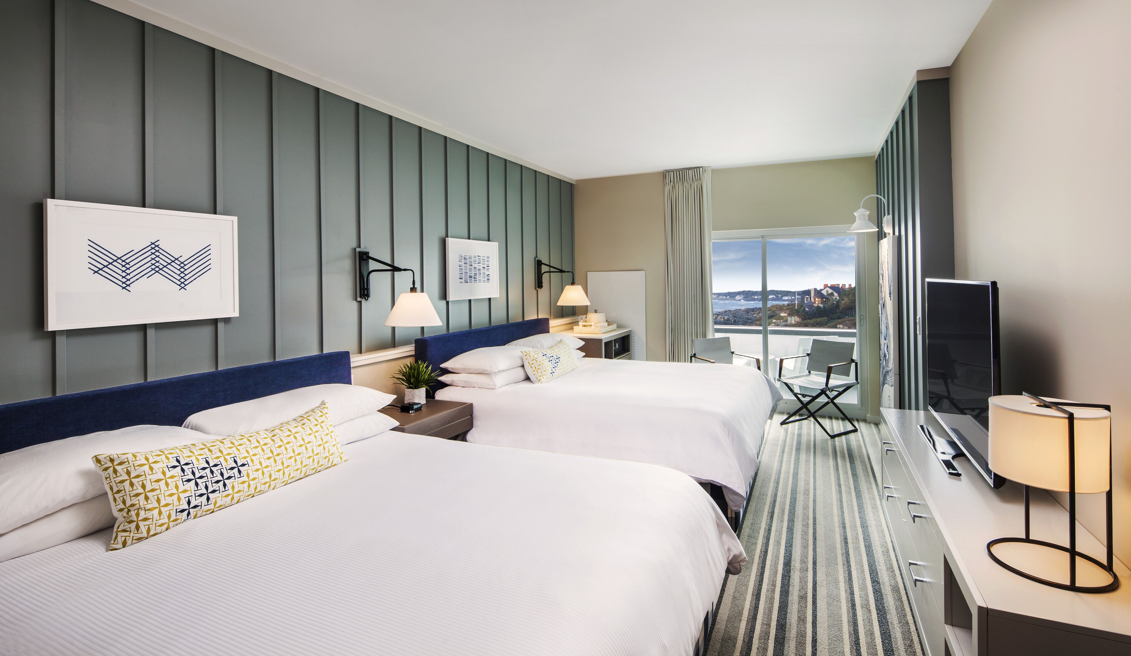 coastal view two kings | premium bedding, down duvets, pillow-top beds, in-room safe