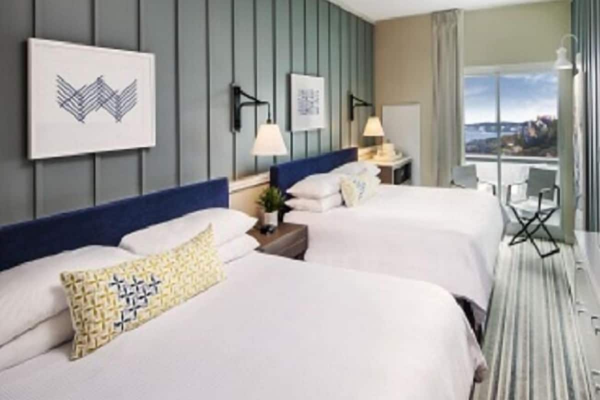 Coastal View with Two King Beds | Premium bedding, down comforters, pillowtop beds, in-room safe