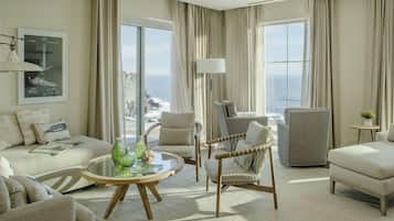 Suite, 2 Bedrooms (Two Bedroom Spa Suite) | Living area | 32-inch LCD TV with cable channels, TV