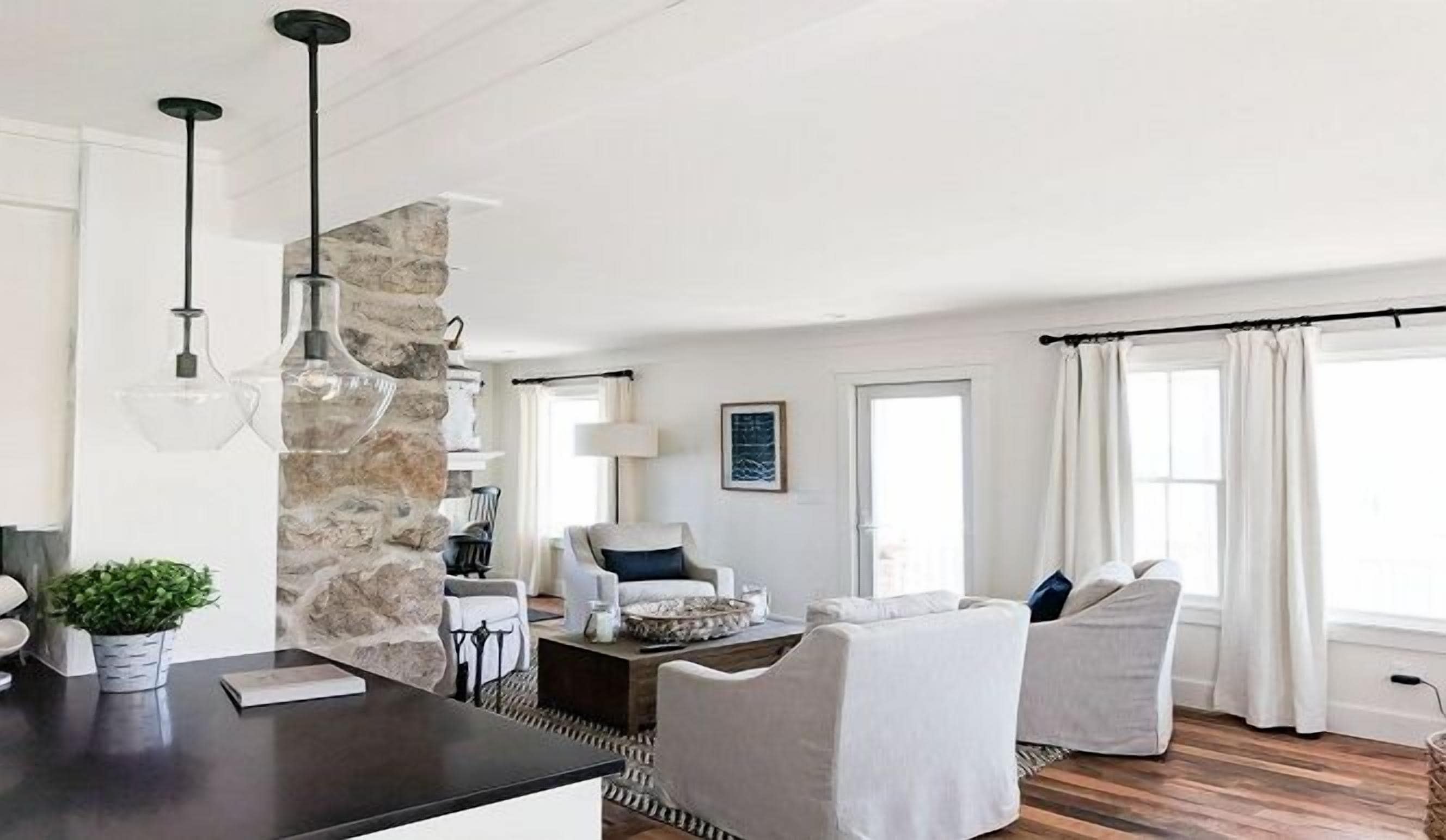 cottage (weare cottage) | living room | 32-inch lcd tv with cable channels, tv