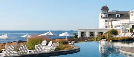 Indoor pool, seasonal outdoor pool, open 8 AM to 8:00 PM, pool loungers