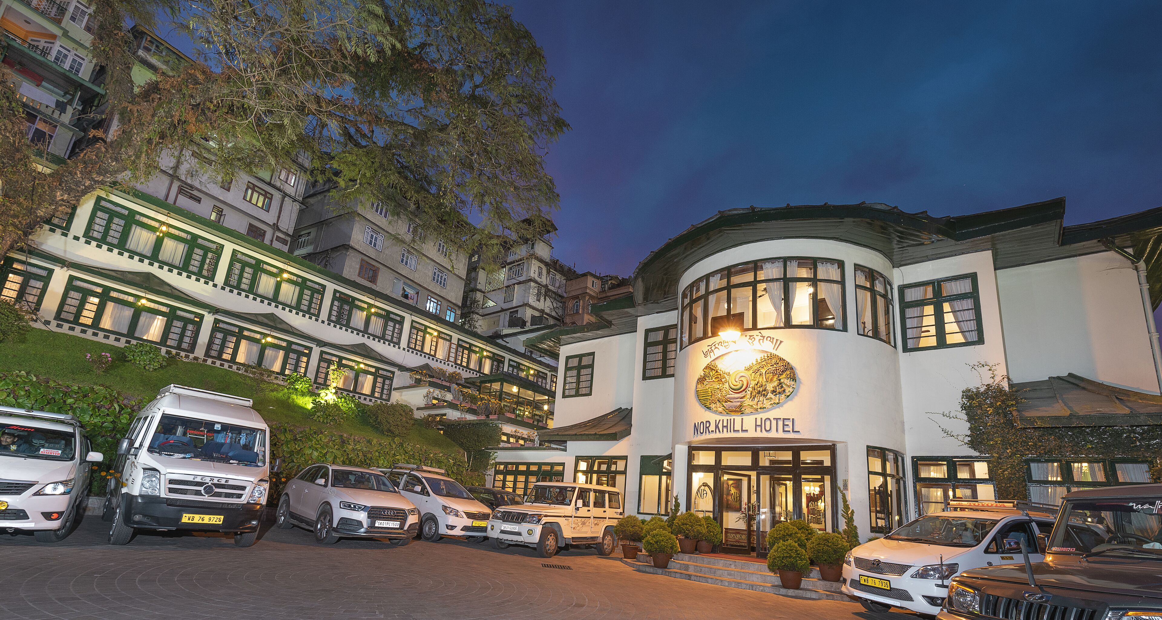 front of property – evening/night