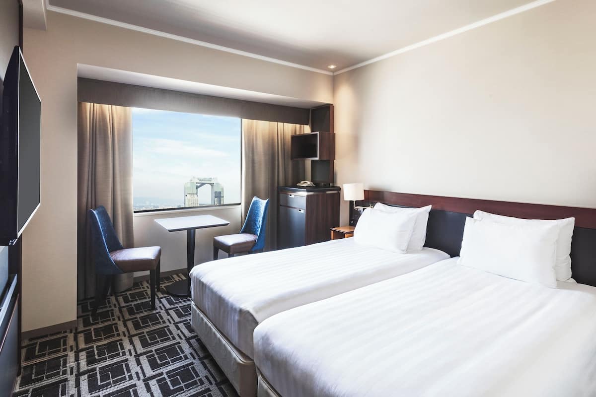 Quarto duplo econômico, para não fumantes (Hollywood) | Cofres nos quartos, escrivaninha, cortinas blackout