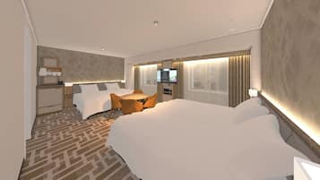 Quadruple Room, Non Smoking (for 4 people) | In-room safe, desk, blackout drapes, iron/ironing board