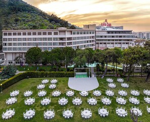 Outdoor wedding area