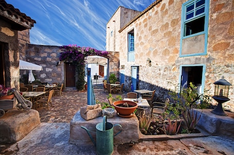 Flat-screen TV, DVD player