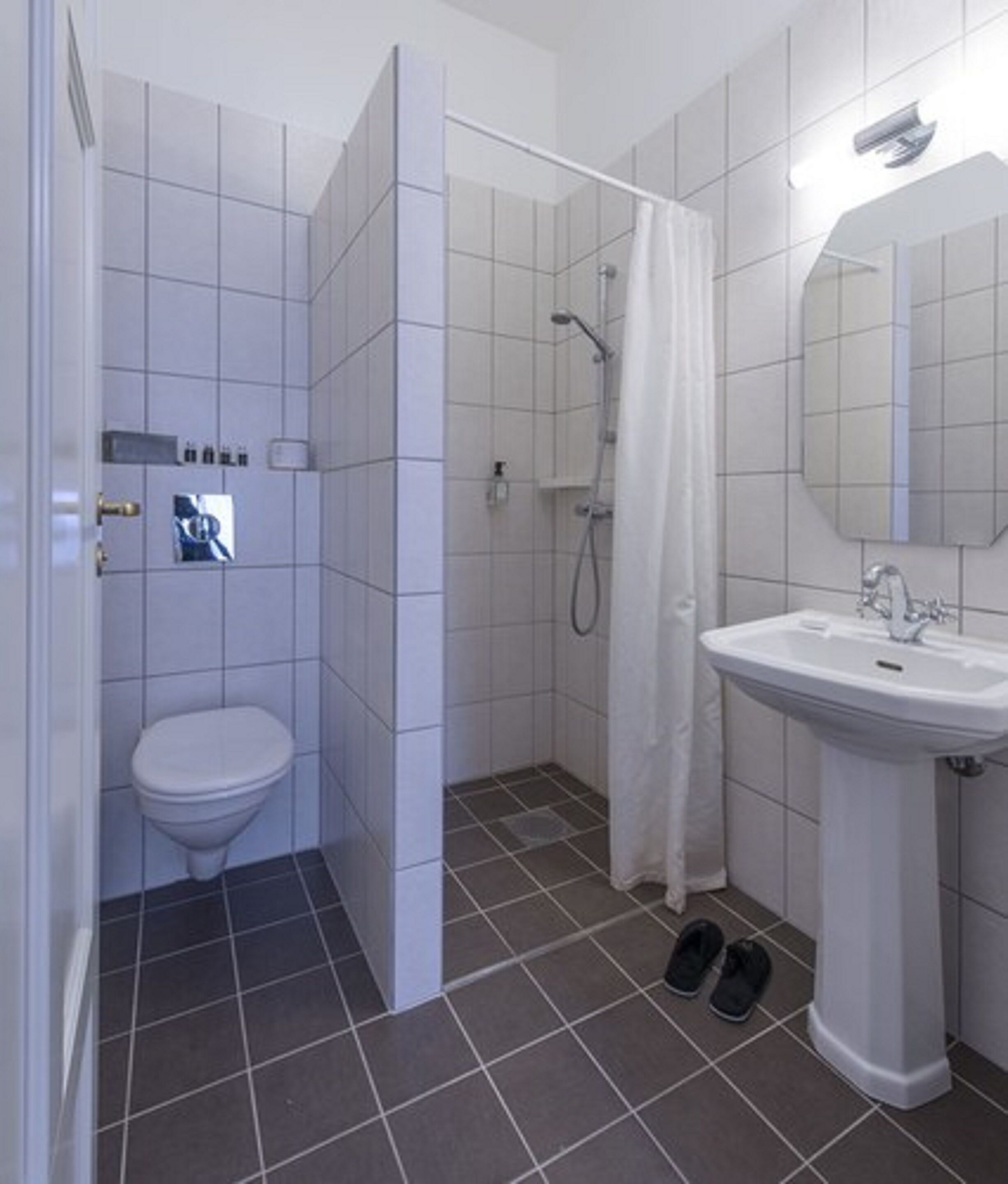 free toiletries, hair dryer, towels