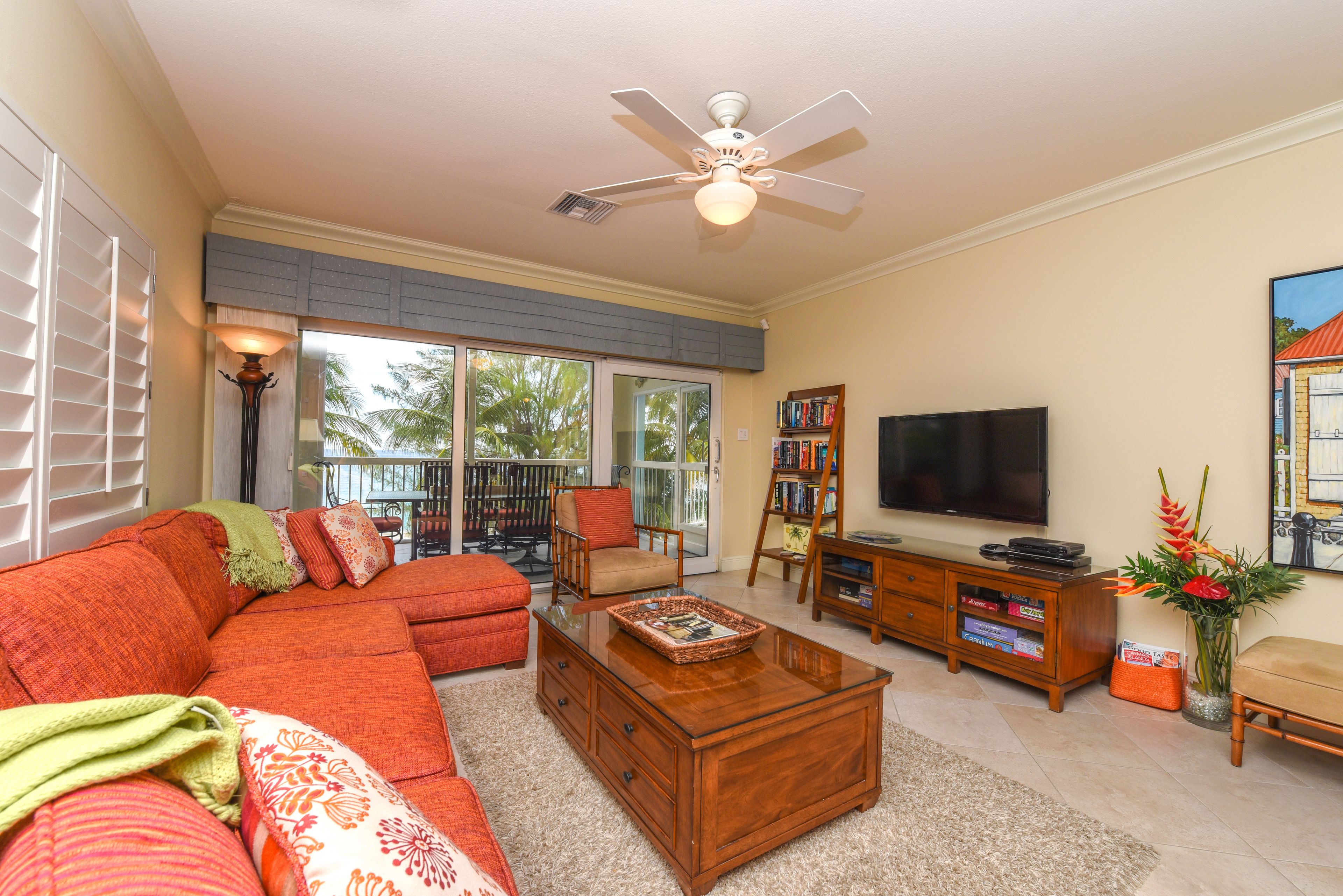 40-inch flat-screen tv with cable channels, tv, dvd player