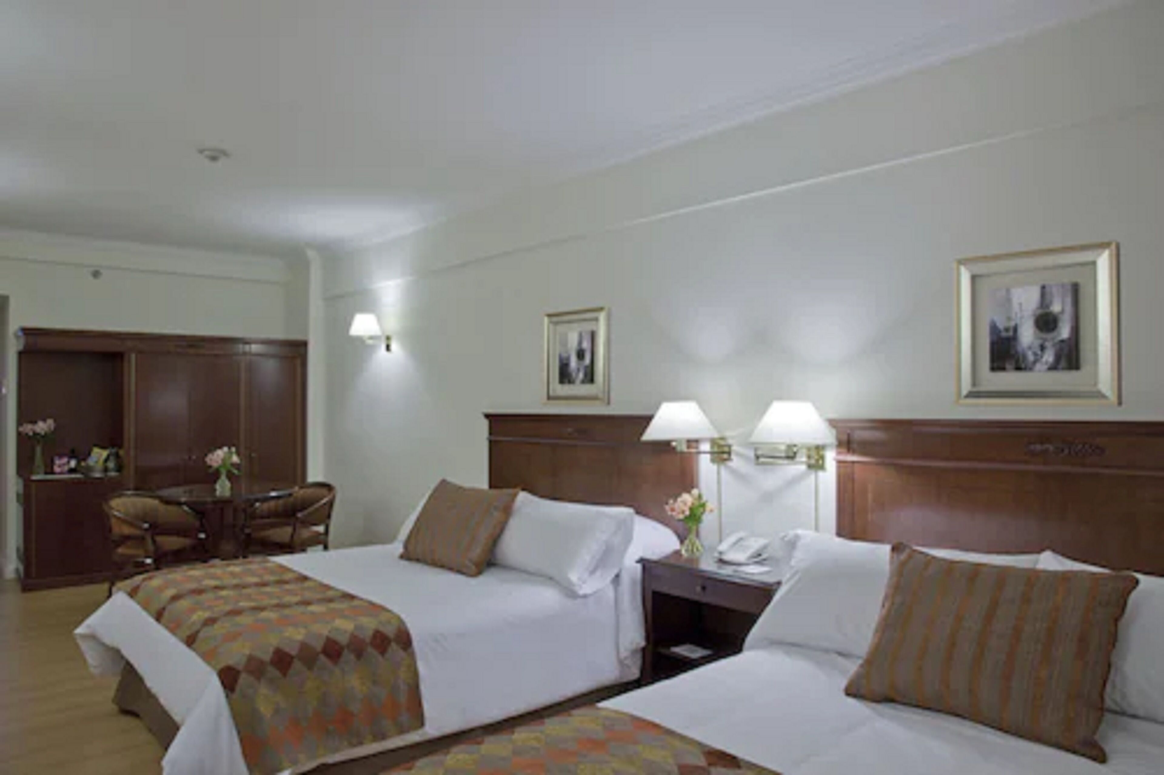 superior room, 2 queen beds | premium bedding, minibar, in-room safe, laptop workspace