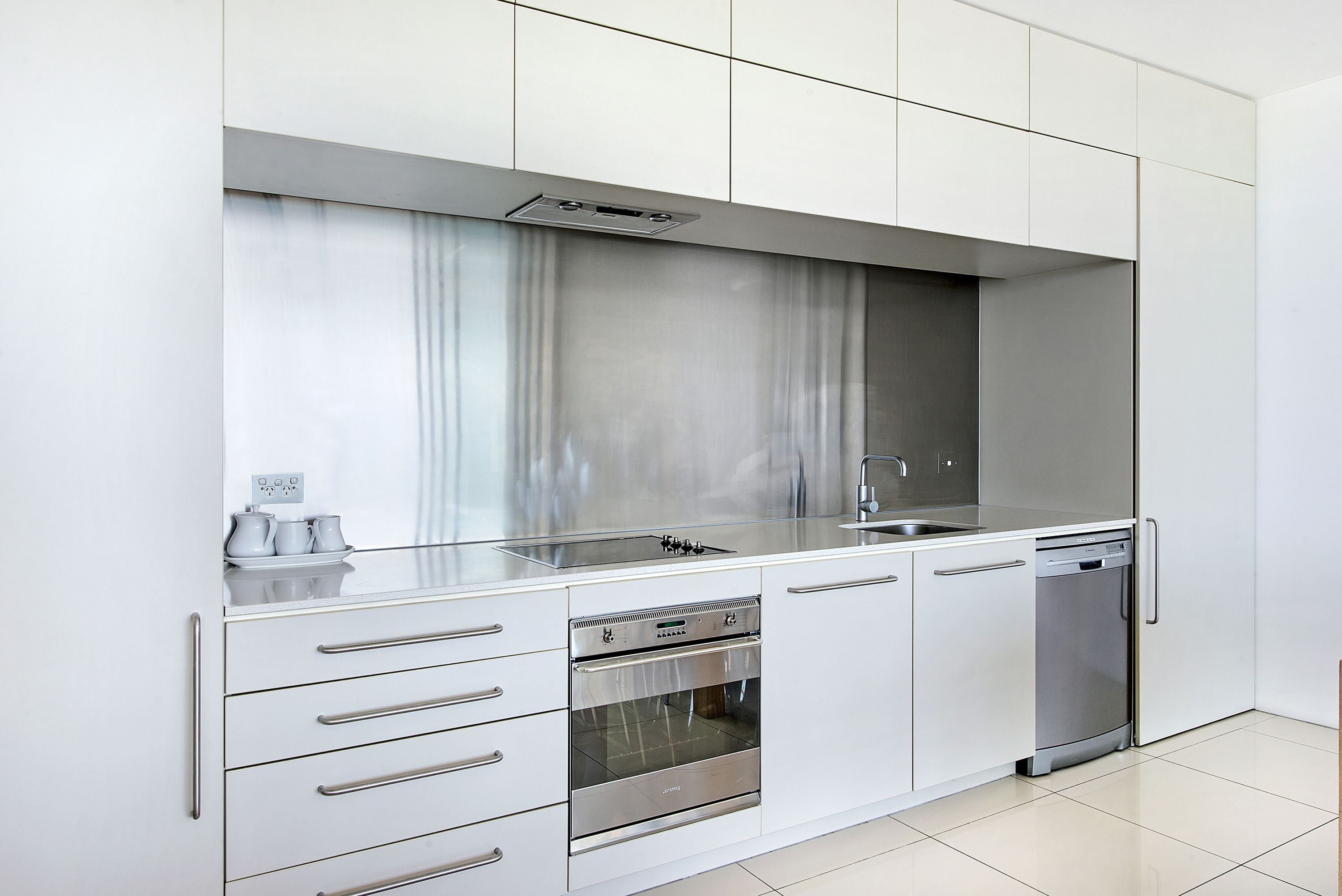 two bedroom apartment with sea view | private kitchen | full-sized fridge, microwave, stovetop, dishwasher