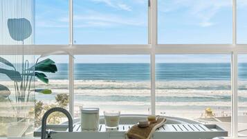 Three Bedroom Ocean View Villa | Bathroom | Shower, free toiletries, hair dryer, towels