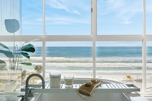 Three Bedroom Ocean View Villa | Bathroom | Shower, free toiletries, hair dryer, towels