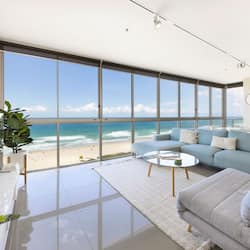 Two Bedroom Ocean View Suite | Living area | 42-cm flat-screen TV with cable channels, TV, DVD player