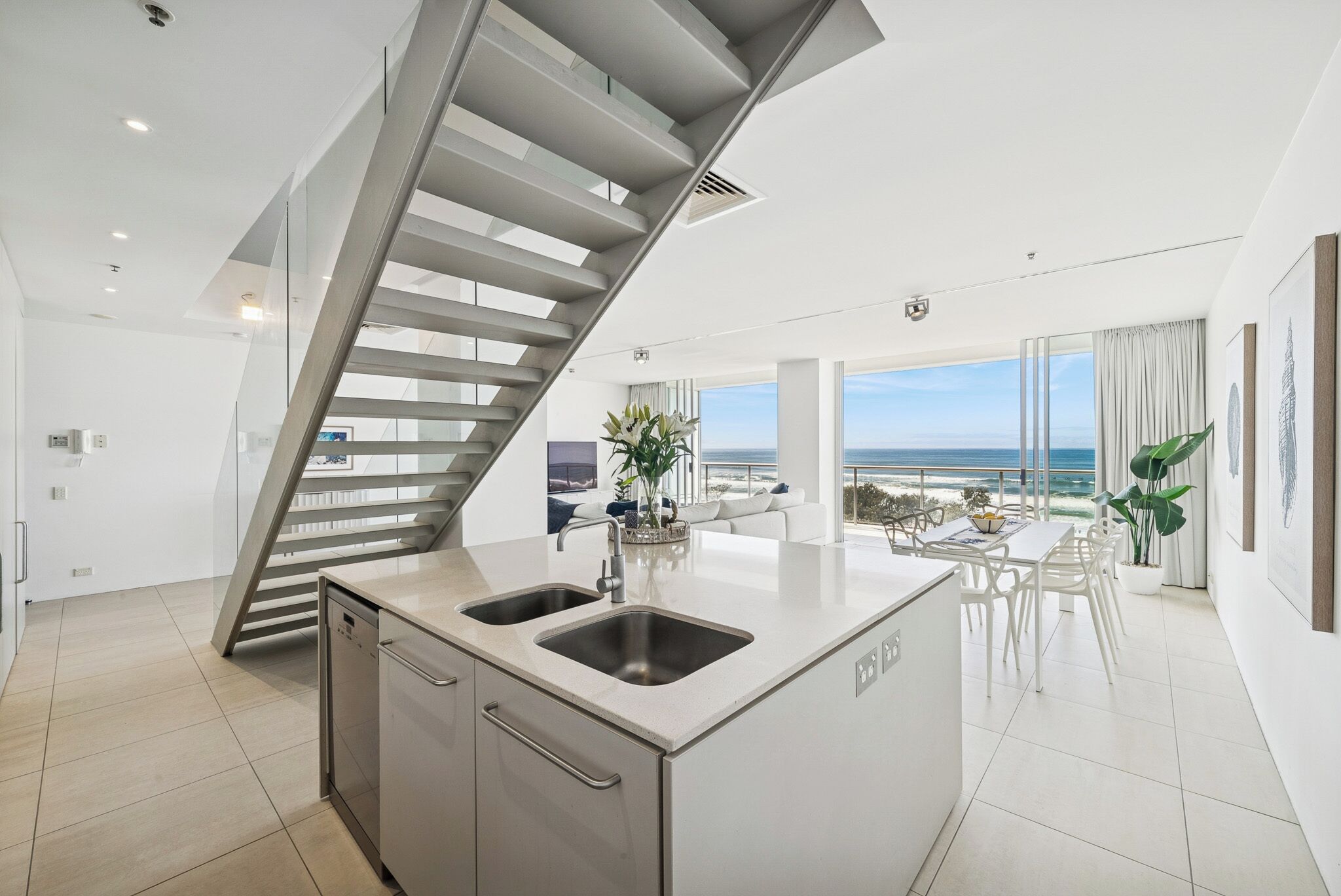 Three Bedroom Ocean View Villa | Private kitchen | Full-sized fridge, microwave, stovetop, dishwasher