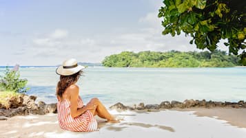 Vue depuis lâhĂ©bergement