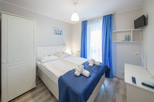 Couette en duvet d'oie, surmatelas, coffres-forts dans les chambres