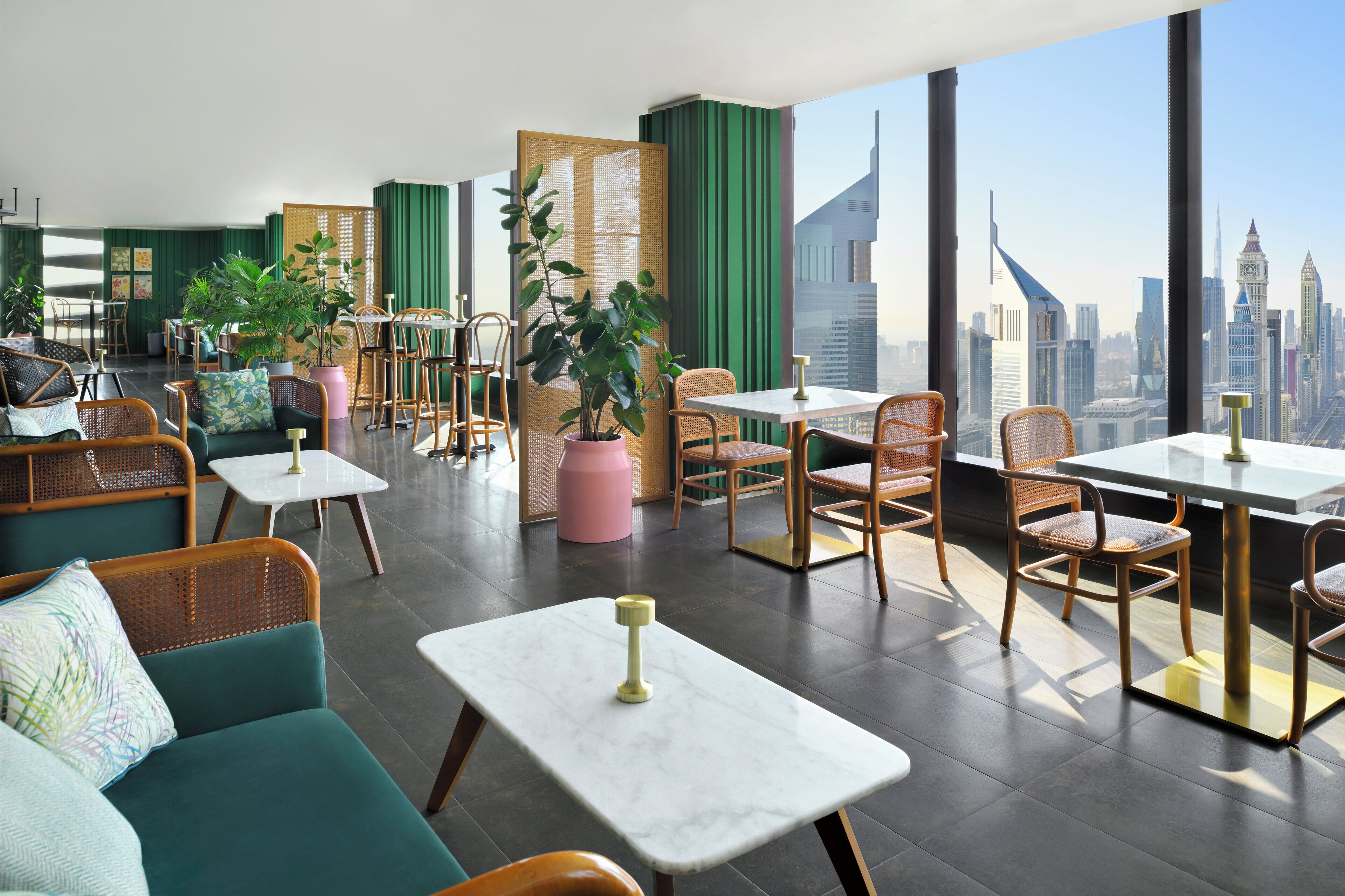 serves lunch, dinner and happy hour