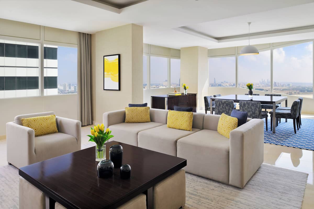 Premium bedding, down comforters, Select Comfort beds, minibar