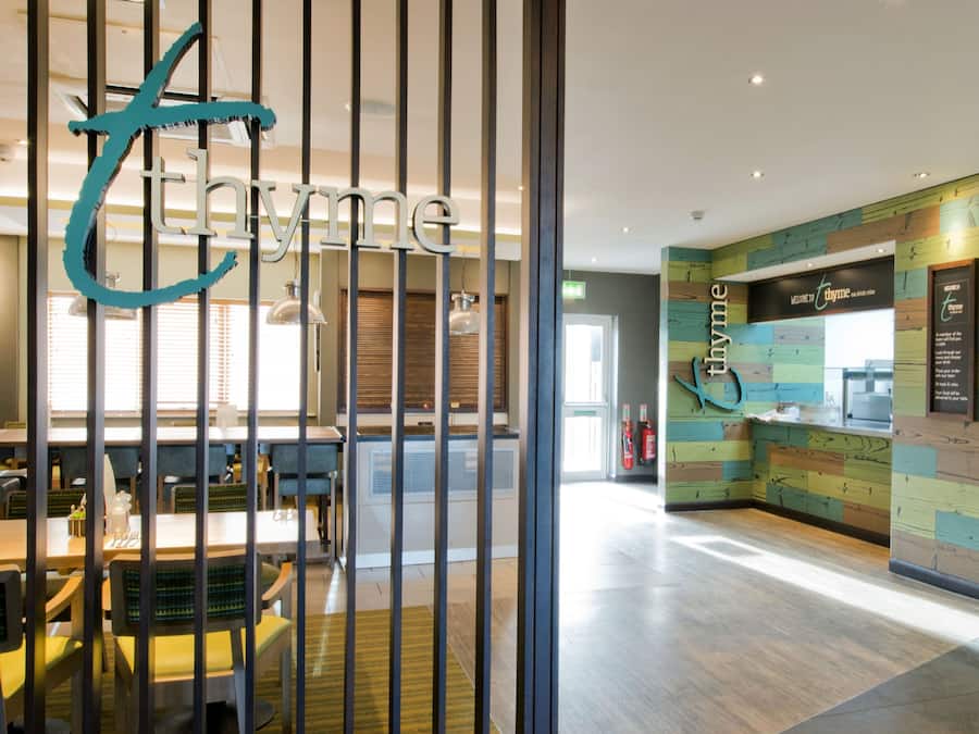 Breakfast, lunch and dinner served