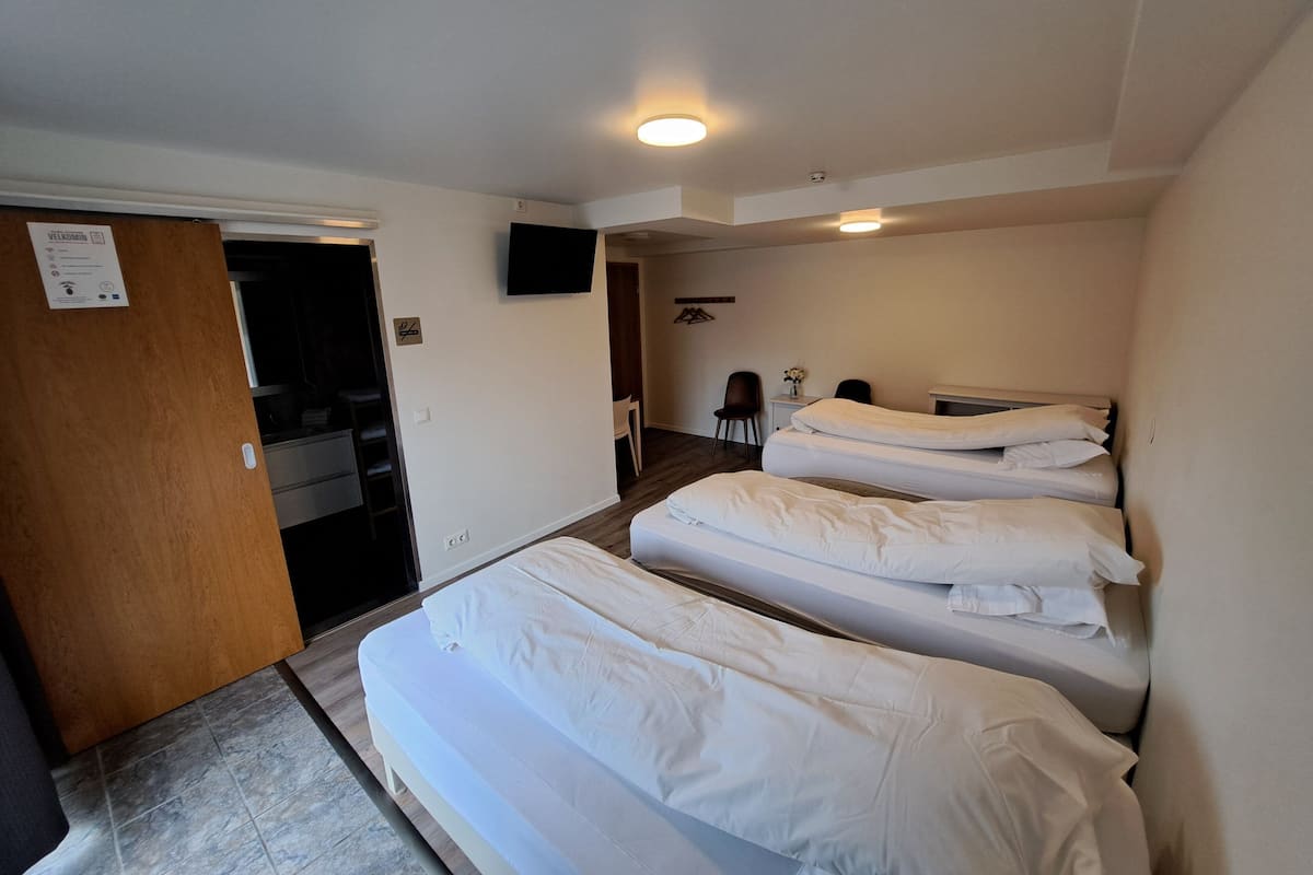 Camera tripla, bagno privato | Biancheria in cotone egiziano, biancheria da letto di alta qualità