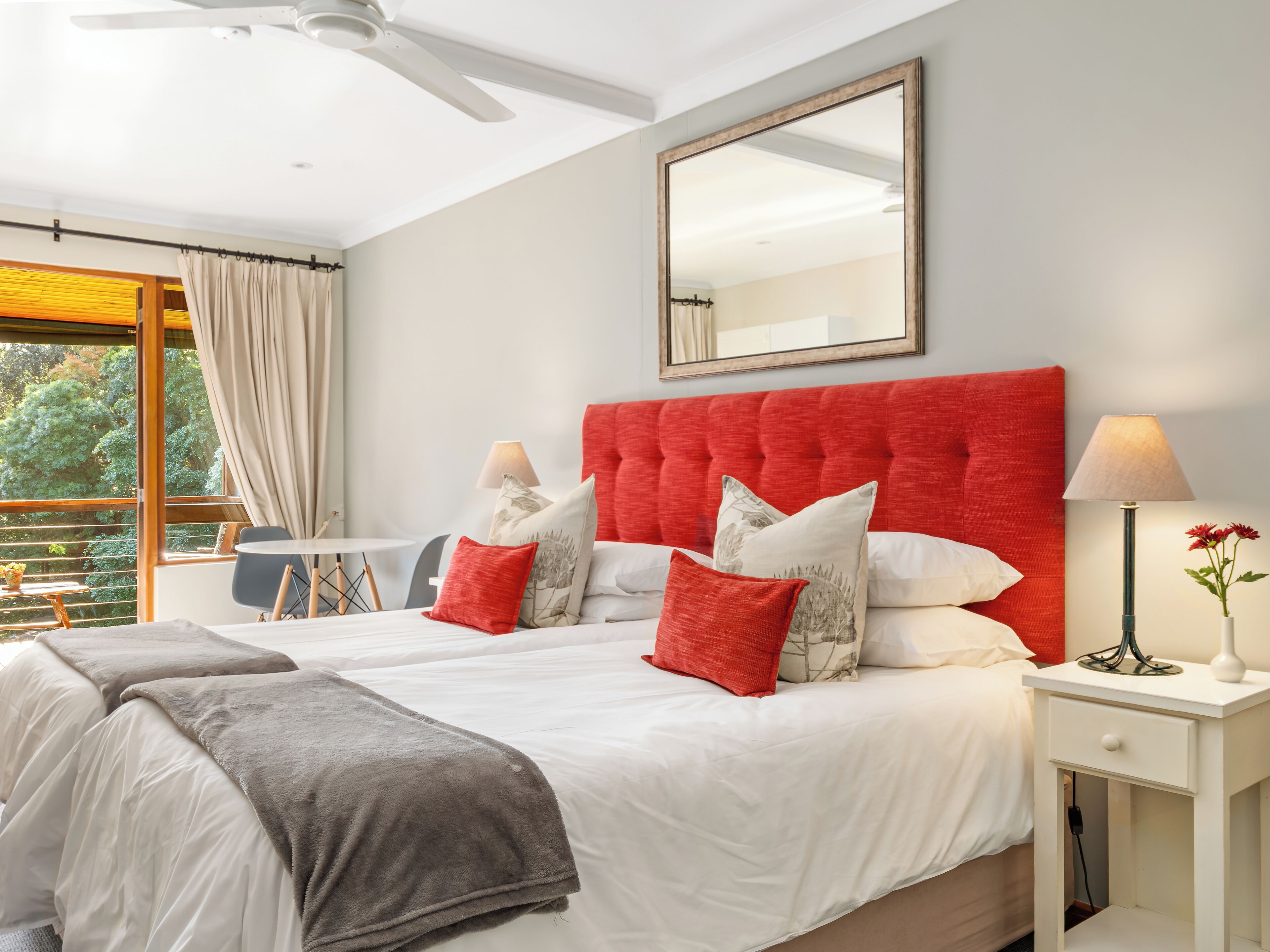 Comfort Twin Room, 1 Bedroom, Terrace, Pool View | Memory foam beds, in-room safe, individually decorated