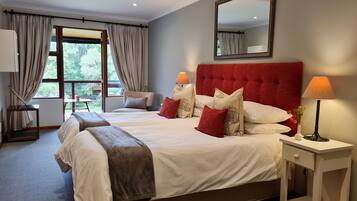 Comfort Twin Room, 1 Bedroom, Terrace, Pool View | Memory foam beds, in-room safe, individually decorated