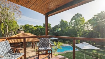 Comfort Double Room, 1 Bedroom, Terrace, Pool View | Terrace/patio