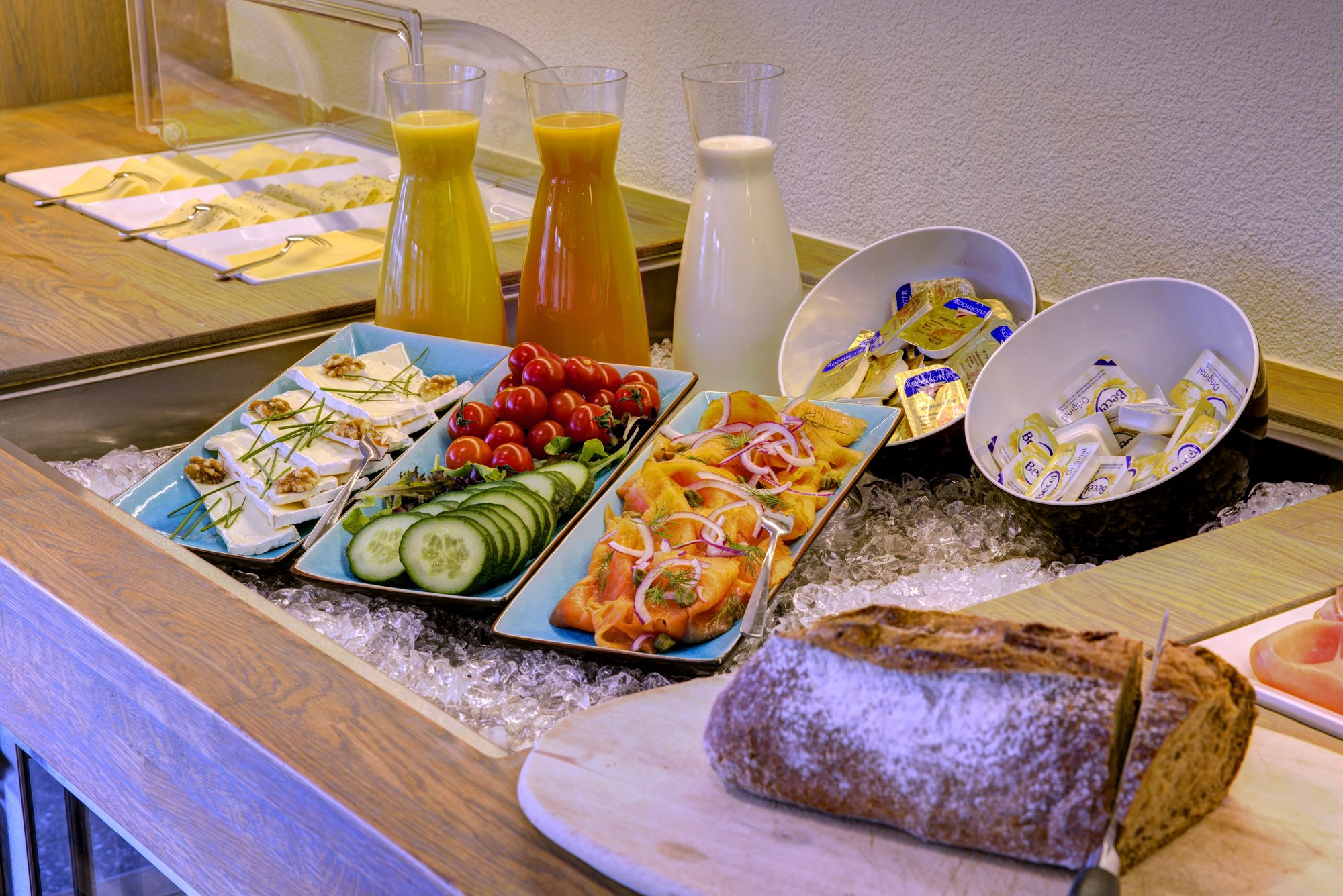 daily buffet breakfast (eur 17.50 per person)