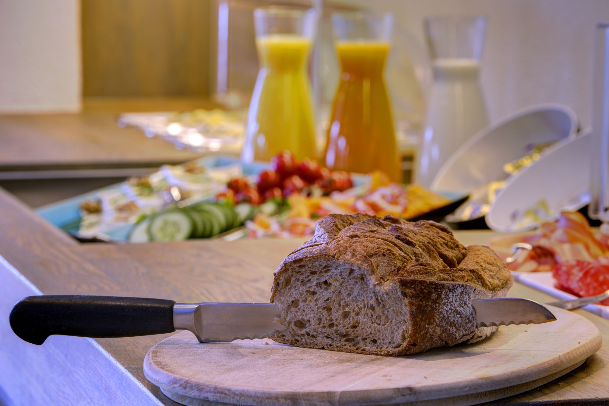 daily buffet breakfast (eur 17.50 per person)