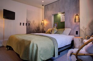 Ropa de cama hipoalergénica y minibar