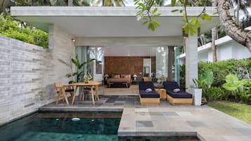 Biệt thự, hồ bơi riêng (Beach) | Bộ đồ giường cao cấp, chăn bông, minibar, két bảo mật tại phòng