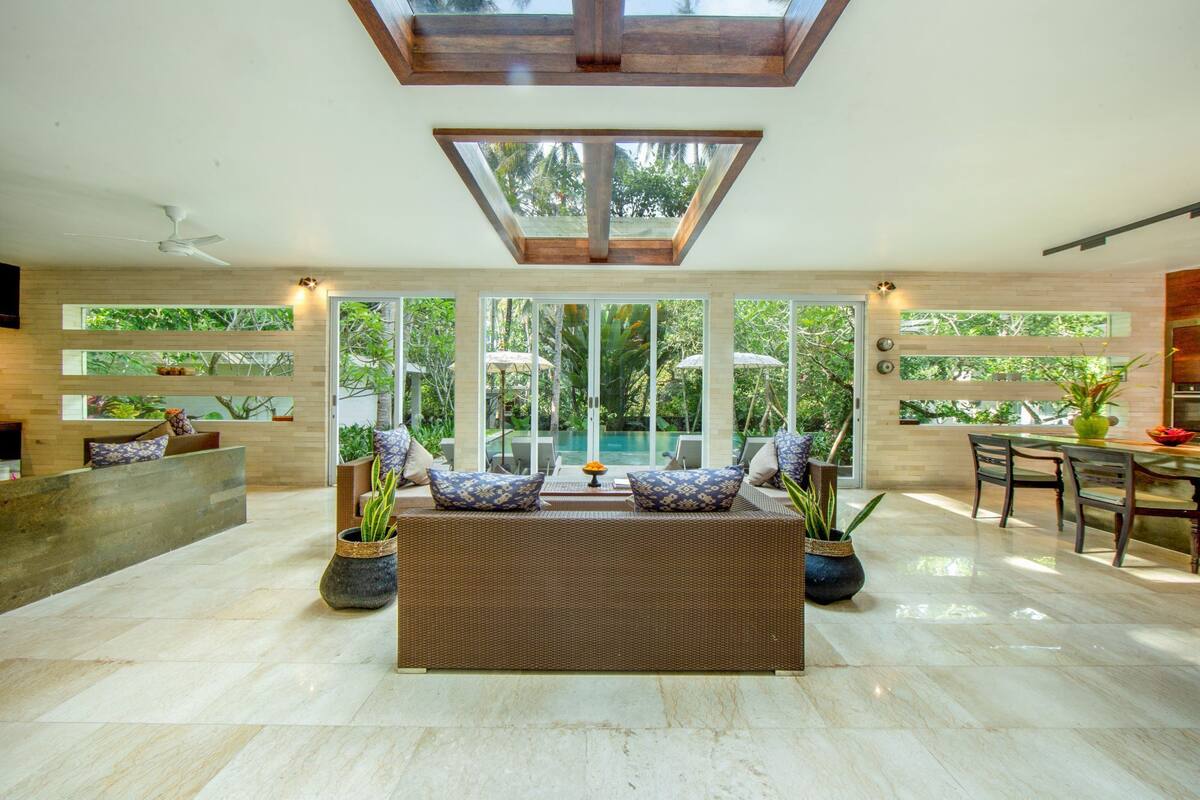 Villa, 2 Bedrooms, Garden Area (Villa Raja, with sharing Pool) | Living area | Fireplace