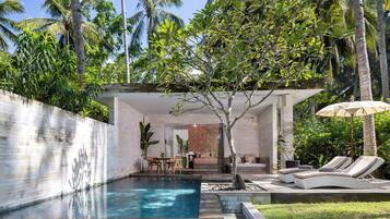 Villa, piscina privada (Ocean) | Ropa de cama de alta calidad, edredones de plumas, minibar y caja fuerte