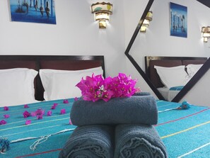 Kamar Double Klasik (Bleu Azur) | 1 kamar tidur, didekorasi berbeda-beda, dan setrika/meja setrika