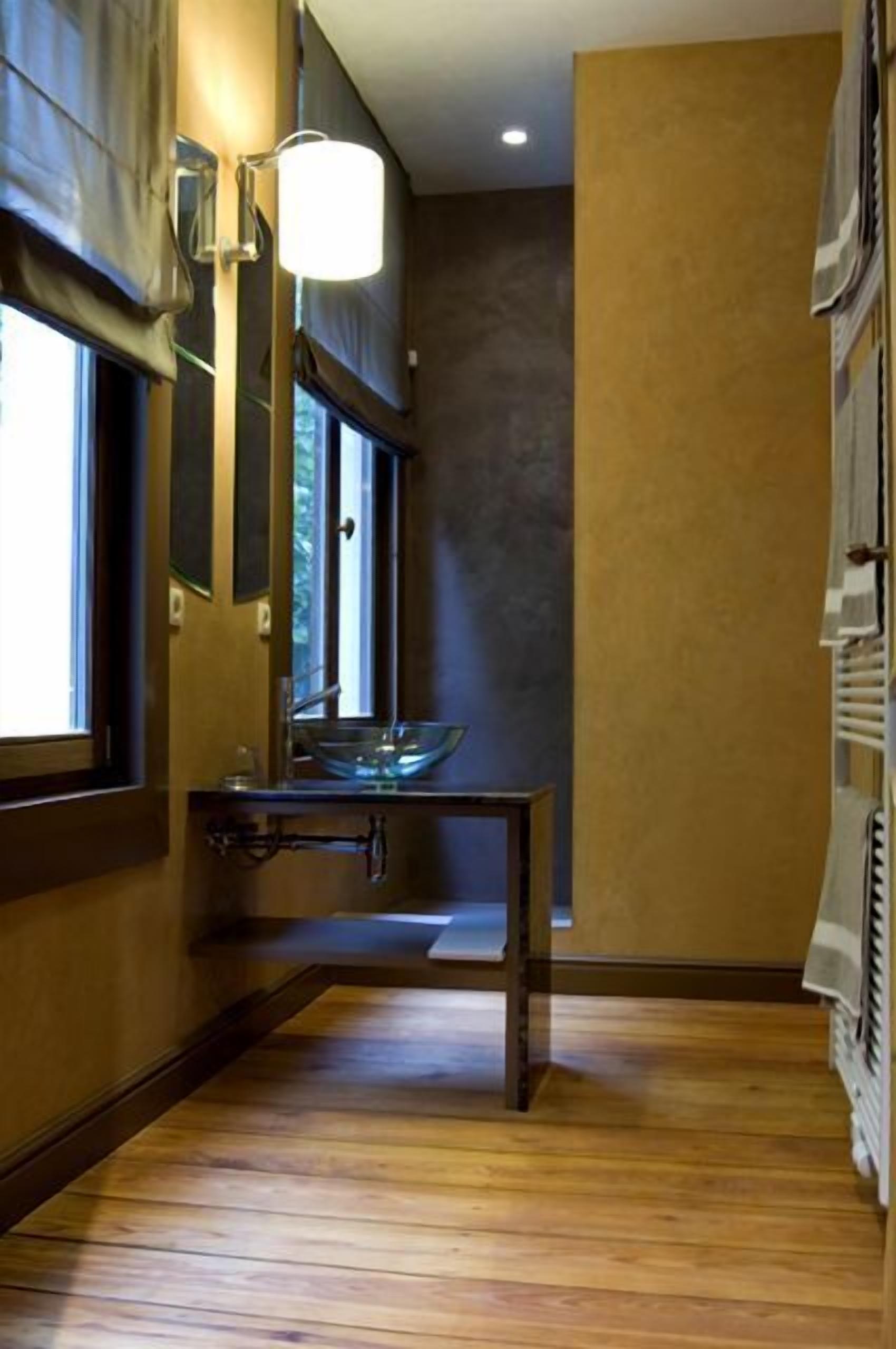 deluxe double room | bathroom | designer toiletries, hair dryer, dressing gowns, towels