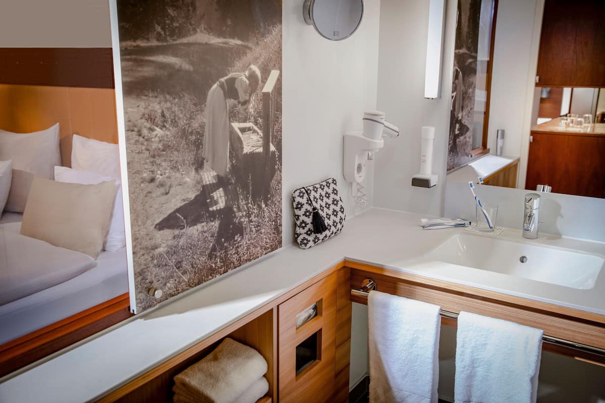 free toiletries, hair dryer, bathrobes, slippers