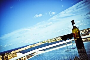 Attico Deluxe, 1 letto queen, vista mare | Terrazza/patio