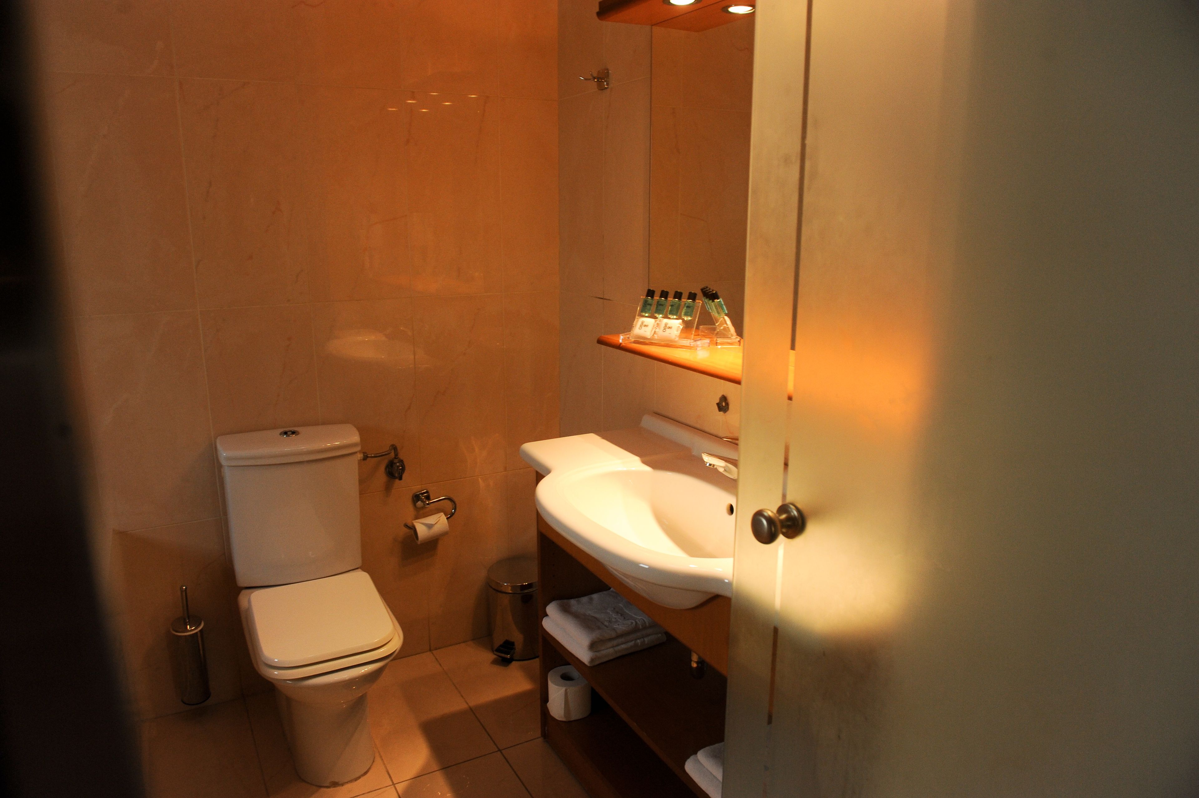 free toiletries, hair dryer, dressing gowns, slippers